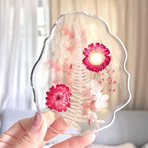 Real Dried Flowers Mini Colorful Natural Pressed Flowers for Crafts Art DIY Decorative Dried Leaf Flower Leaves Bulk for Scrapbooking Resin Moulds Candle Soap Jewelry Making Decoration (Pink) in Saudi Arabia