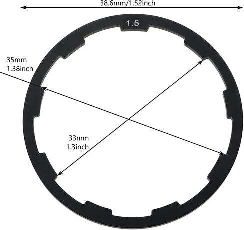 غسالة محور مخدد 3IN1 (1 مم + 1.5 مم + 2 مم) فواصل دعامة سفلية لدراجة الطريق MTB غسالة Freehub in Saudi Arabia
