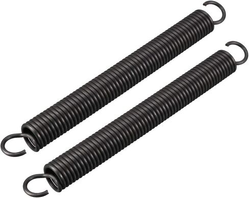 uxcell Extension Spring - 2.5mm Wire Dia, 18mm OD, 180mm Free Length Spring Steel Small Dual Hook Tension Spring 2pcs in Saudi Arabia