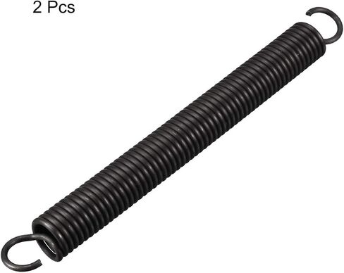 uxcell Extension Spring - 2.5mm Wire Dia, 18mm OD, 180mm Free Length Spring Steel Small Dual Hook Tension Spring 2pcs in Saudi Arabia