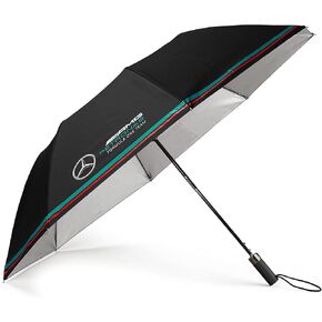 Mercedes AMG Petronas Formula One Team - Official Formula 1 Merchandise - Compact Umbrella - Black - One size