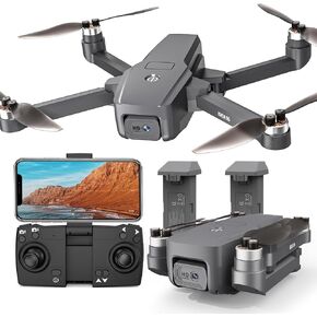 16P Brushless Motor Drone with 1080p Camera for Adults 5G Wifi Adjustable Lens One Touch Takeoff/Landing Altitude Hold Mini Foldable Drone with 2 Batteries RC Quadcopter Toys Gift for