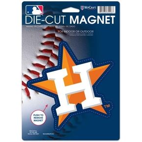 WinCraft MLB Houston Astros 82582013 Die Cut Logo Magnet, Small, Black