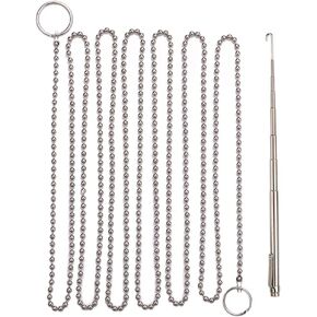 Fish Ball Chain & Retractable Retriever Hook, With Storage Case,1SET