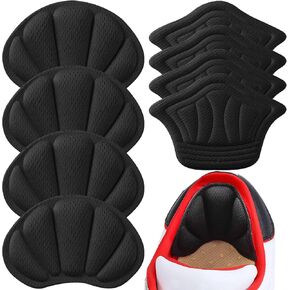 Adhesive Back of Heel Cushion Pads, Heel Grips Inserts for Women Men,Reusable Heel Guards Liners for Too Big Loose Boots, Improve Shoe Fit