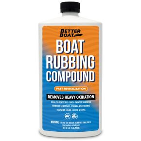 Marine Rubbing Compound Fiberglass Boat Buffing Compound for Boats Gel Coat Compound Fiberglass Restoration Heavy Paint Oxidation Remover Gelcoat Polishing Compound Step 1 Marine Buffing Compound