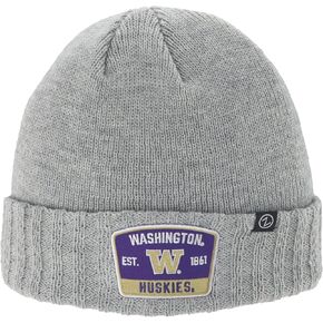 ZHATS Standard NCAA مرخصة رسميًا من Beanie Hat Ranger Patch Switch باللون الرمادي الفاتح، مقاس واحد