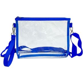 حقيبة ONEART Clear Purse PVC الشفافة تم اعتمادها مع حزام قابل للتعديل للمناسبات الرياضية والحفلات الموسيقية