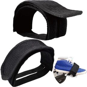 VANSIHO 1 Pair Bike Pedal Straps - Durable Nylon Toe Clips for Fixed Gear, Mountain, Road Bikes - Adjustable Straps for Secure Riding