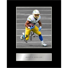 Austin Ekeler Pre Printed Signature Signed Mounted Photo Display #11 Printed Autograph Picture