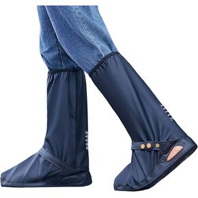 Rain Shoe Covers Waterproof Rain Boot Shoe Cover for Men and Women (Black, M)