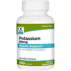 Quality Choice Potassium 99 mg Tablets 100 Count Mineral Supplement