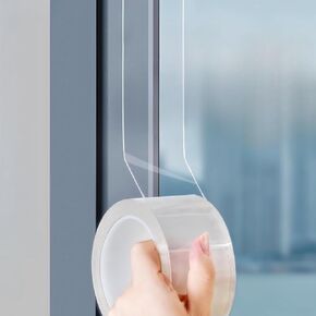 Weather Stripping Door Seal, Air Conditioner Window Seal Tape, Window Insulation Kit for Winter, Transparent Weather Stripping Tape for Window, Door, AC, Glass Gaps(2 Inch x 33 FT)