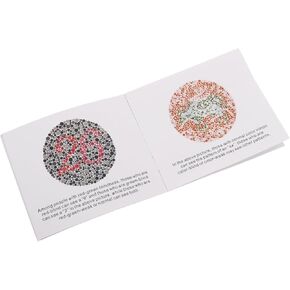 CHILDWEET Color Blindness Test Card Test Book for Color Deficiency Color Blind Testing Book Color Chart Color Blind Testing Charts Eye Exam Chart Eye Chart Manual Color Card Paper
