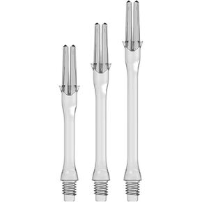 L-Style Dart Shafts: Durable Plastic Dart Shafts - Clear Slim 300 (Long)