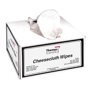 Thomas 2057 Cotton Mini Cheesecloth Wipe, 7" Length x 14" Width (Pack of 200)