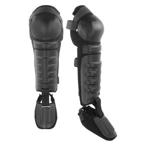 Damascus Gear: US Made D-Flex Knee & Shin Guards - Shock Absorbing, Maximum Protection, Adjustable (Medium/Large),Black