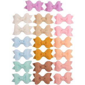 مشابك شعر من الصوف للفتيات الصغيرات والأطفال الصغار، مشابك شعر للأطفال مبطنة بالكامل ولا تنزلق للشعر الناعم، إكسسوارات شعر للأطفال، مشابك شعر للأطفال الصغار، 20 دبابيس شعر in Kuwait