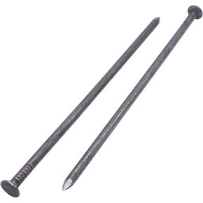 (Pack of 8) Carbon Steel 15/64"" x 7-7/8"" (6.0 x 200 mm) Construction Nails Flat Round Head Multi-Purpose Common Wire Nails Woodworking
