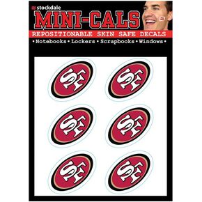 Wincraft NFL San Francisco 49ers Face Tattoos, Team Colors, One Size
