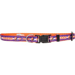 New & Improved NCAA PET Collar Clemson Tigers Dog Collar, Size SmallCollege Team Collar for Dogs & Cats. A Shiny & Colorful Dog & Cat Collar Licensed by The NCAA