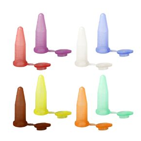 4049 Polypropylene 0.6mL G-Tube Snap Cap Microcentrifuge Tube, Autoclavable, Assorted Colors (Pack of 500)