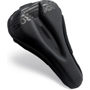 ROCKBROS Bike Seat Cover Cushion Waterproof Gel Padded Seat Cover for Road Mountain Spinning Bike Padded Narrow Peloton Exercise Bike Seat Cushion