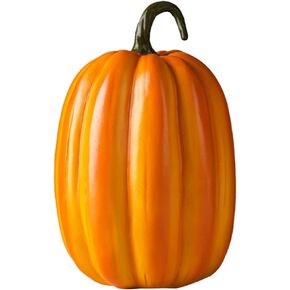 FOMIYES Halloween Decoration Resin Pumpkin, Halloween Resin Pumpkins for Home Indoor Outdoor Halloween Decorations (Orange A) Simulation Pumpkins