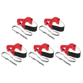 MECCANIXITY 5pcs ESD Anti Static Foot Heel Straps Anti Static Wrist Strap Band Adjustable for Grounding Removing Static Red