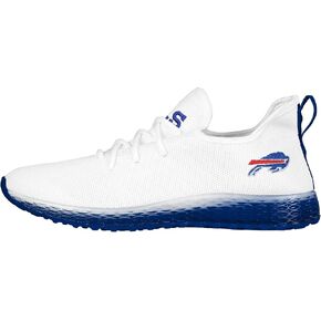 FOCO Buffalo Bills NFL Mens Gradient Midsole White Sneakers