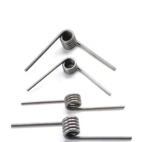 10 Pieces Torsion Spring, Stainless Steel Small Torsion Springs, Tiny Torsional Spring, 90° Deflection Compression Spring Kit for Repair Tools Woodworking DIY（50mm）