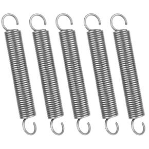 Extended Tension Spring Double Hook Extension Spring Wire Diameter 0.047" , OD 0.39" , Length 1.97" Stainless Steel Small Dual Hook Tension Spring, 5pcs