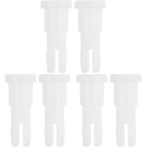 Ipetboom 3 Pairs Glasses Equipment Accessories, Optometry Supplies Optical Chin Rest Paper Pin Attachment Devices Pencil Case for Girls Fix Pin Plastic Stethoscope White Equipment Supplies, White