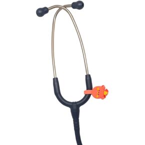 Stethoscope Charms Clip - Medical Gift Baby Bear with Duck, Orange