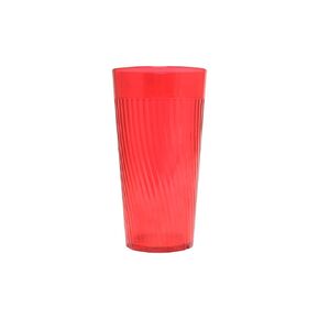 FSE PLPCTB324RD Tumbler, 24 oz. (26 oz. rim full), swirl design, Starburst® pattern base, Pack of 12