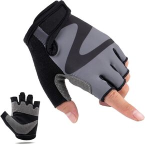 WULI Bike Gloves Cycling Gloves Half Finger Men's and Women's Fitness Gloves for Training, Breathable and Comfortable, Lightweight Climbing with Padding to Enhance Palm Strength