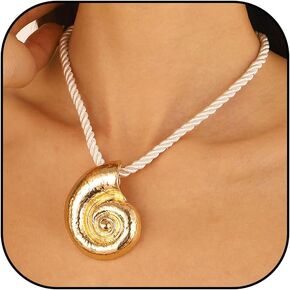 Starfish Necklace Gold Starfish Necklace for Women Beach Necklace Trendy Shell Necklace Seashell Surfer Neclace Beach Essentials Necklace Boho Layered Necklaces Summer Dresses Accessories for Women
