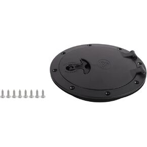 Boat Hatch Black 8" Round Non Slip Inspection Hatch w/Detachable Cover for Marine Boat Yacht Truck RV