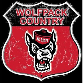 Hangtime North Carolina State - NC State Wolfpack Route Sign