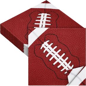 Aodaer 48 Pieces Baseball Napkins 13 x 13 Inches Baseball Paper Napkins Disposable Baseball Pattern Cocktail Napkins for Baseball Party Decorations, Sports Party Supplies, Birthday Party