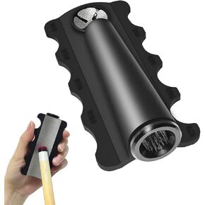 5 in 1 Pool Cue Tips Repair Tool - Multi-Functional Billiards Cue Tip Shaper, Scuffer, Aerator, Burnisher, and Radius Gauge -Portable Billiards Accessories