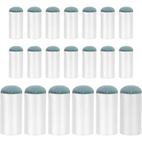 Giantree 20pcs Slip On Pool Cue Tips, 12mm Pool Stick Tips, No Glue or Tool Required Billiard Cue Tips Replacement, Pool Sticks Tips Replacement Kit Pool Cue Repair Tips Kit for Snooker and Pool Cues