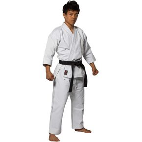 FUJI- Advanced Brushed Karate Uniform, Cotton Blend Karate Gi, White