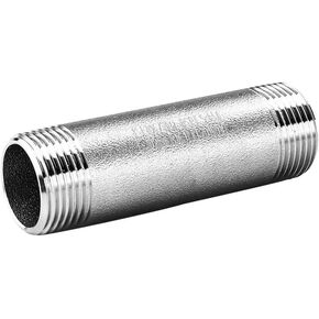 Avanty Stainless Steel 304 Forged Pipe Fitting Long Nipple 1-1/4" NPT Male x 1-1/4" NPT Male 4" Length 1000psi