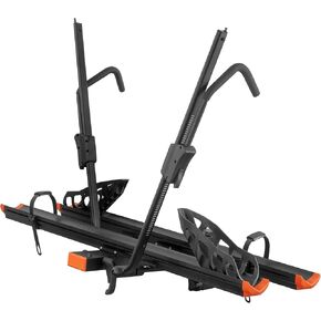 CURT 18088 Aluminum Tray-Style Platform Bike Rack Hitch Mount, Fits 2-Inch Receiver, 2 Bicycles