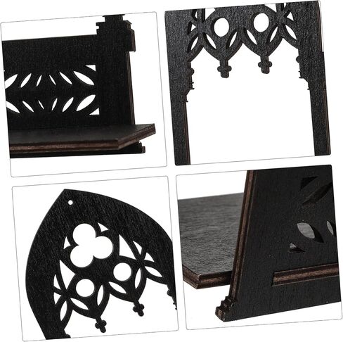 Zerodeko 1 Pair Wall Sconce Candle Holder Farmhouse Gothic Style Arch Wall Mount Candle Holder Stand Rustic Hanging Shelf Living Room Decoration for Farmhouse Bathroom Bedroom Vase L in Saudi Arabia