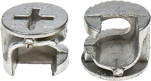 LC LICTOP 12 مم ضياء أثاث توصيل تركيبات قفل كام معدنية فضية اللون 30 قطعة in Kuwait