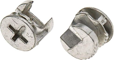 LC LICTOP 12 مم ضياء أثاث توصيل تركيبات قفل كام معدنية فضية اللون 30 قطعة in Kuwait