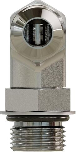 3/8"" Male JIC X 1/2"" Male O-Ring Elbow 90° Hydraulic Adapter, Silver in Saudi Arabia