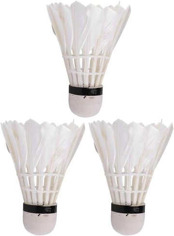 Badminton Balls, Durable Advanced Goose Feather Badminton Shuttlecock, Family for Practice Home Casual Playing in Saudi Arabia